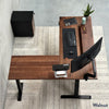 Desky Hardwood L-Shape Sit Stand Desk-Pheasantwood DeskyÌâå¨