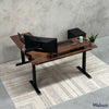 Desky Hardwood L-Shape Sit Stand Desk-Pheasantwood DeskyÌâå¨