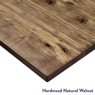 Desky Natural Walnut Hardwood Desktop