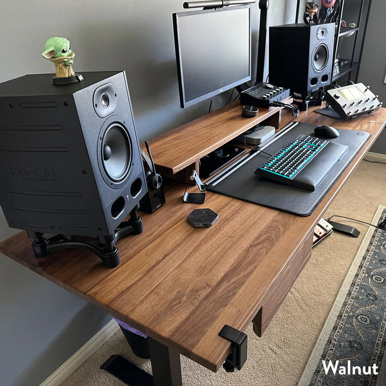 Desky Dual Hardwood Sit Stand Desk