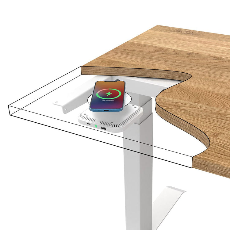 Desky Hidden Under Desk Wireless Charger Black -DeskyÌâå¨