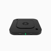 Desky hidden under desk wireless charger in black