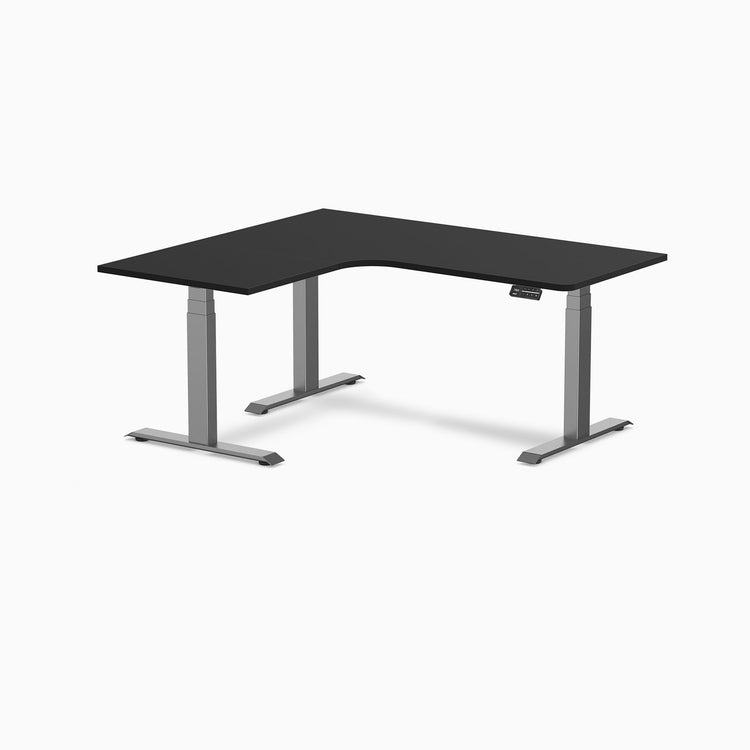 Desky L-Shape Melamine Sit Stand Desk