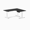 Desky Sigma L-Shape Gaming Desk With Drawer, White frame