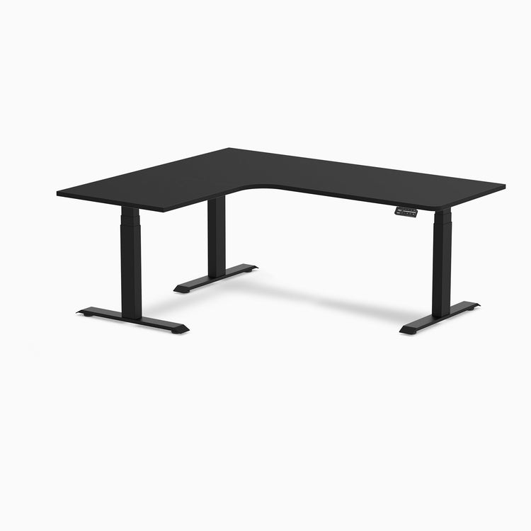Desky L-Shape Melamine Sit Stand Desk