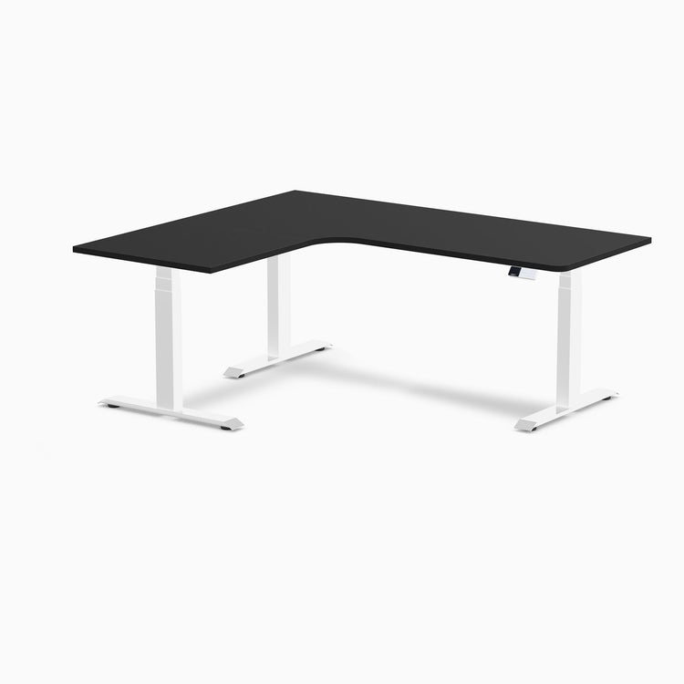 Desky L-Shape Melamine Sit Stand Desk