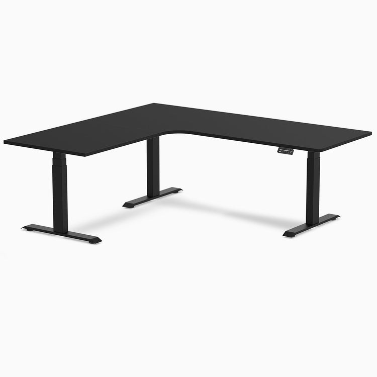 Desky L-Shape Melamine Sit Stand Desk