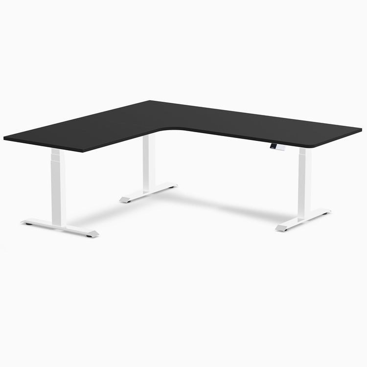 Desky L-Shape Melamine Sit Stand Desk