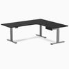 Desky Sigma L-Shape Gaming Desk With Drawer, Space Grey frame