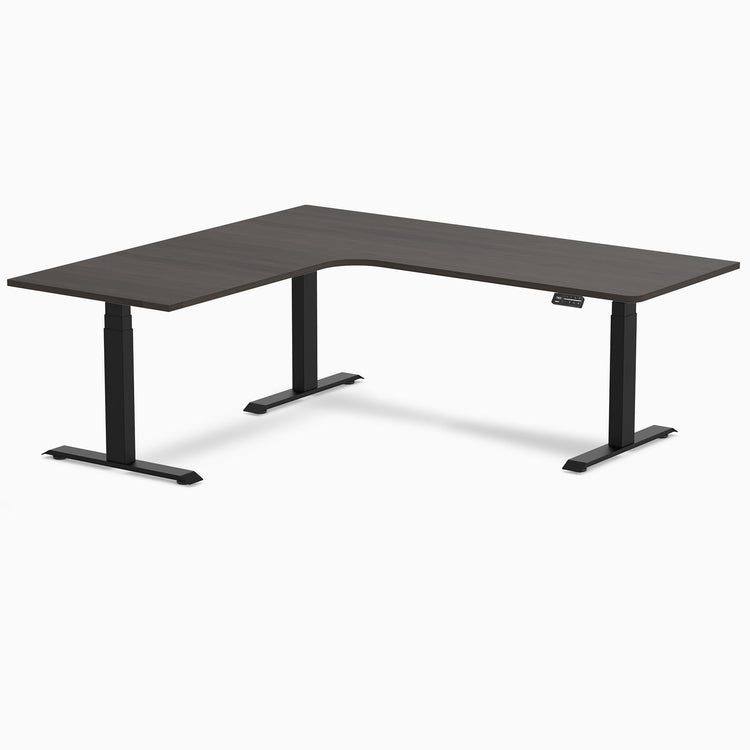 Desky L-Shape Melamine Sit Stand Desk