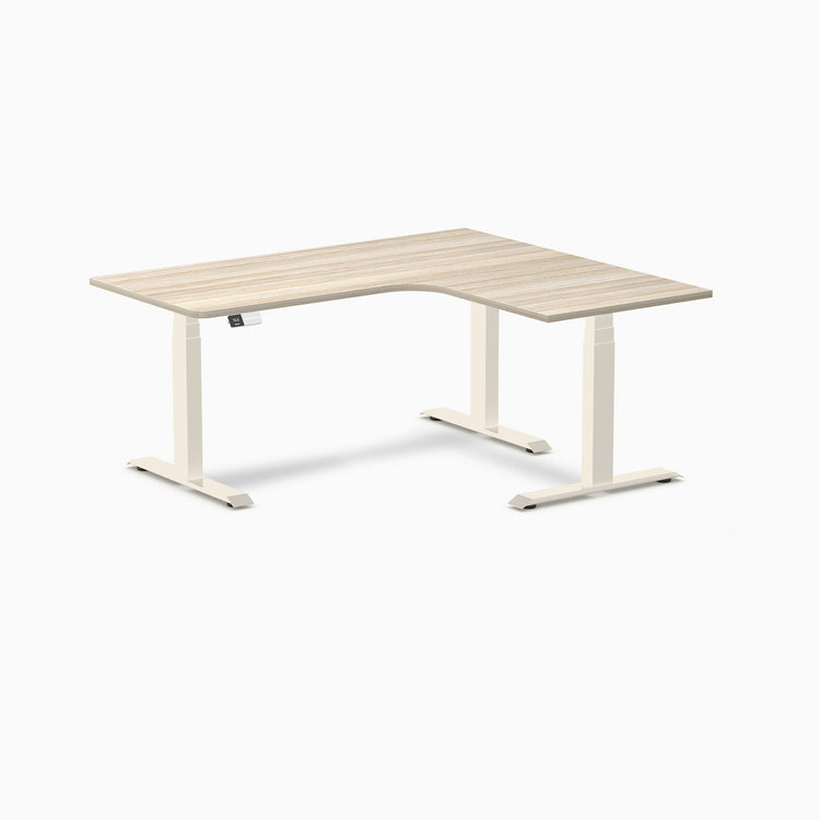 Desky L-Shape Melamine Sit Stand Desk