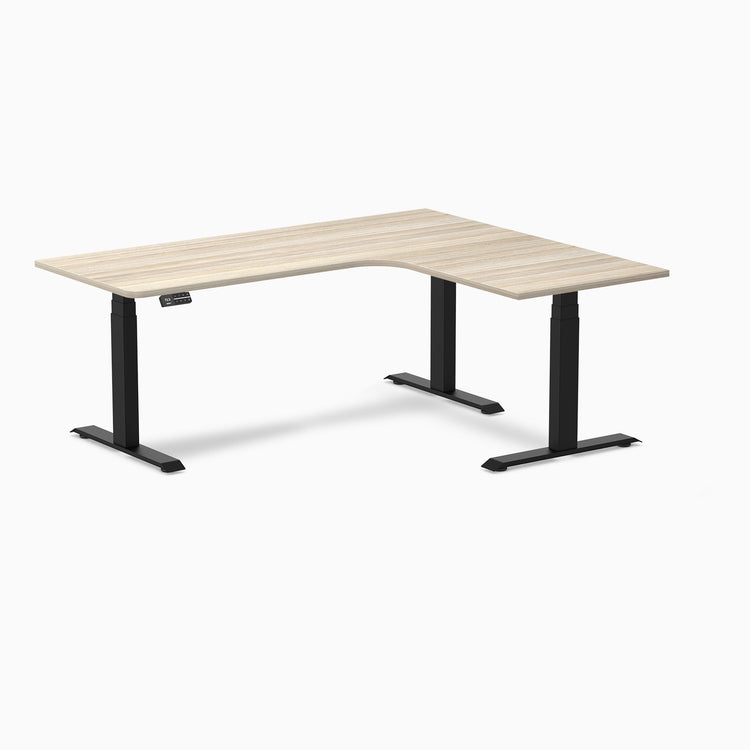 Desky L-Shape Melamine Sit Stand Desk