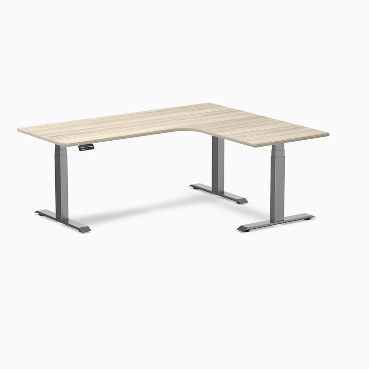 Desky L-Shape Melamine Sit Stand Desk