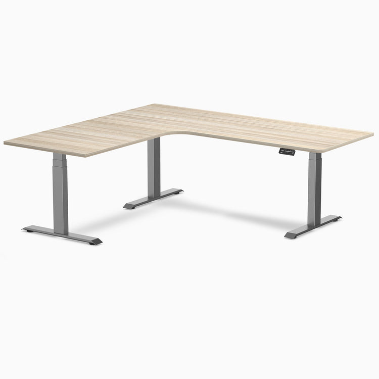 Desky L-Shape Melamine Sit Stand Desk