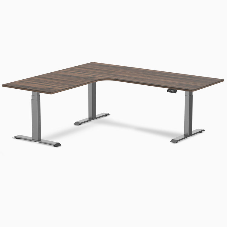 Desky L-Shape Melamine Sit Stand Desk