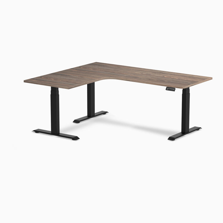 Desky L-Shape Melamine Sit Stand Desk