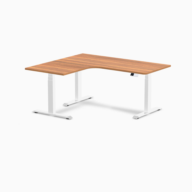 Desky L-Shape Melamine Sit Stand Desk