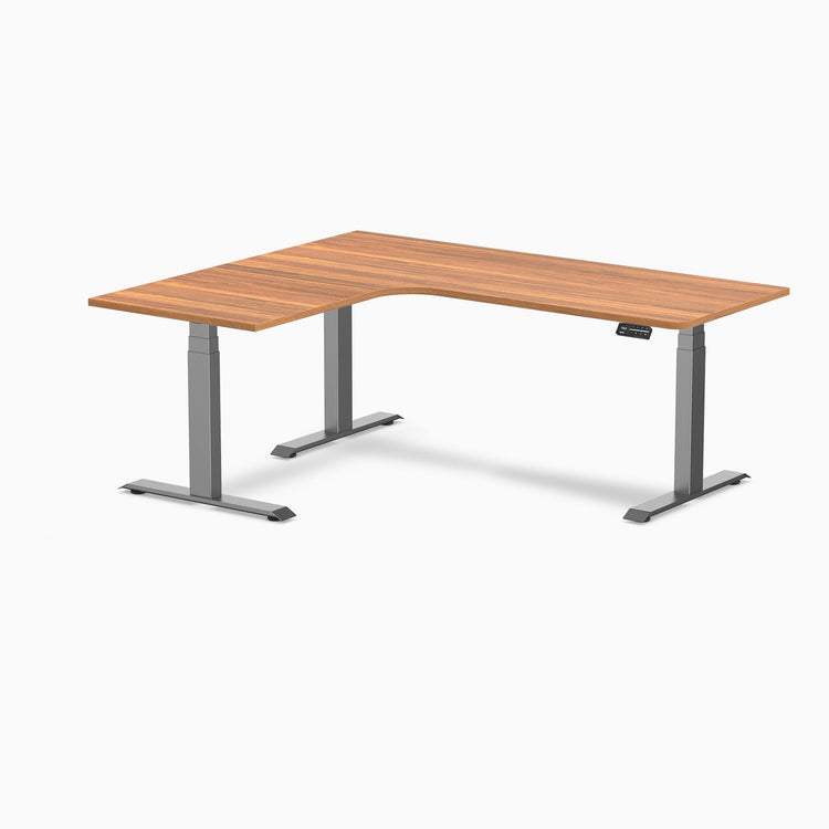 Desky L-Shape Melamine Sit Stand Desk