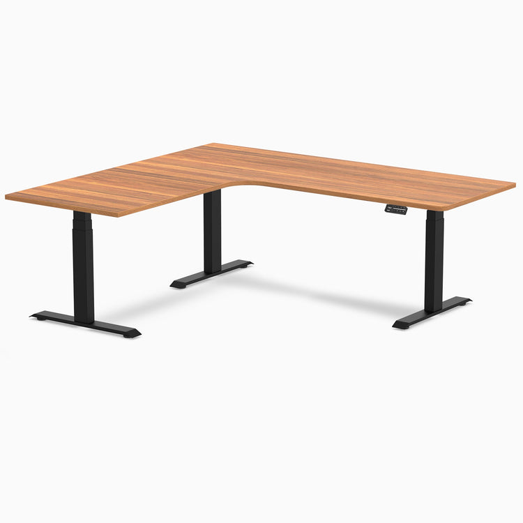 Desky L-Shape Melamine Sit Stand Desk