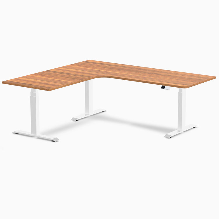 Desky L-Shape Melamine Sit Stand Desk
