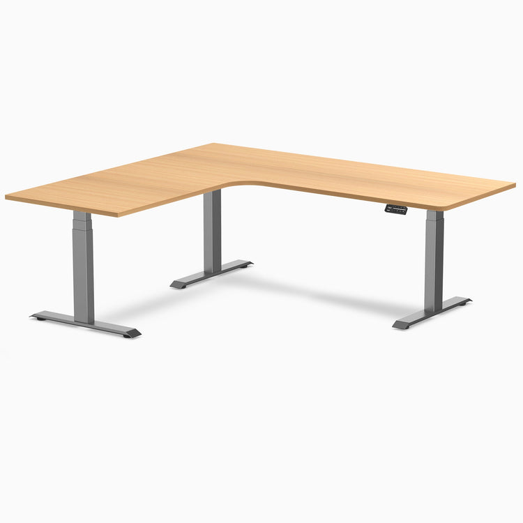 Desky L-Shape Melamine Sit Stand Desk