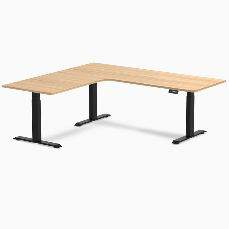 Desky L-Shape Melamine Sit Stand Desk