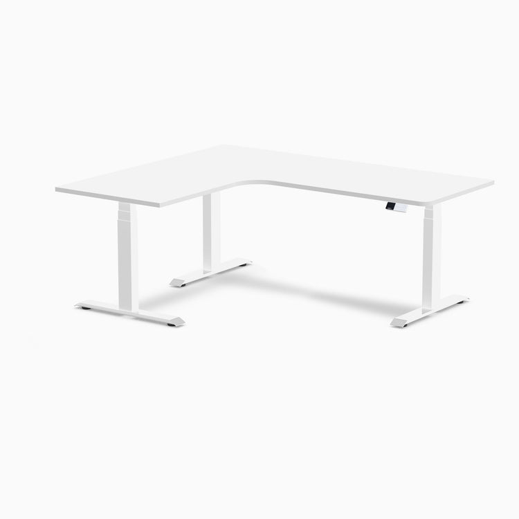 Desky L-Shape Melamine Sit Stand Desk