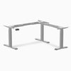 Desky L-shape Electric Desk Frame Grey - Desky