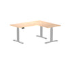 Desky L-Shape Melamine Sit Stand Desk-Curly Birch Desky®