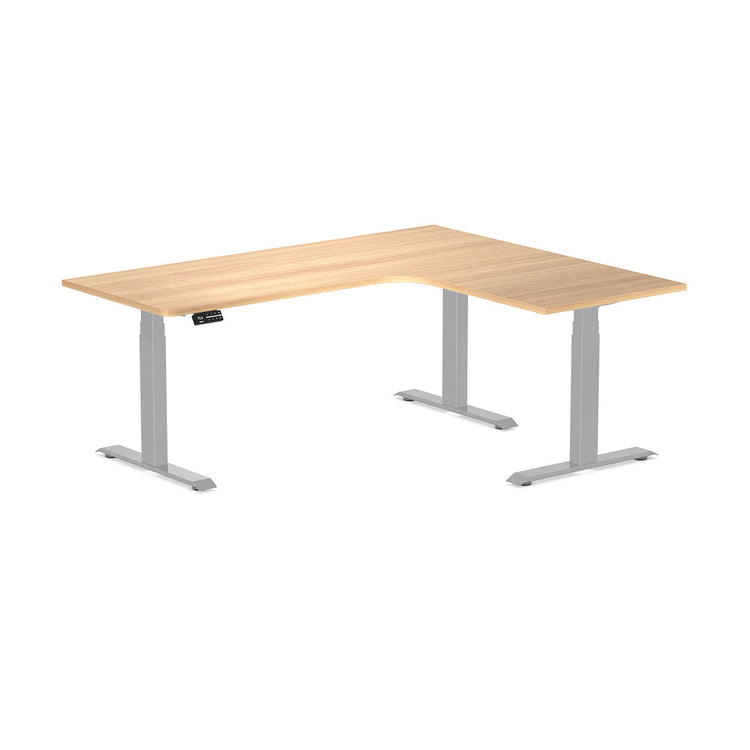 L-Shape Melamine Sit Stand Desk