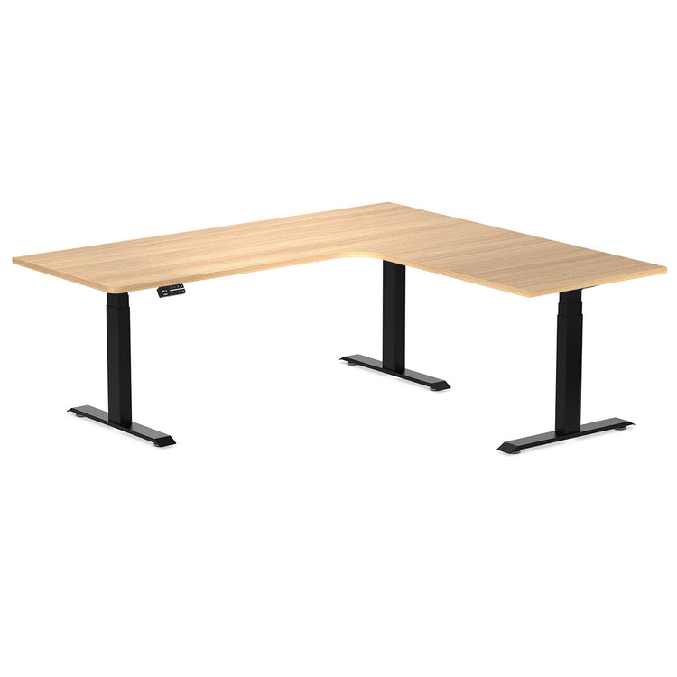 L-Shape Melamine Sit Stand Desk