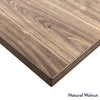 Desky scalloped melamine in natural walnut desktop