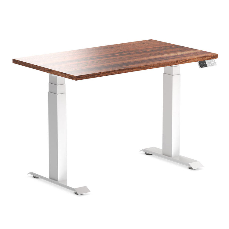 Desky Dual Mini Hardwood Sit Stand Desk-Walnut Desky®