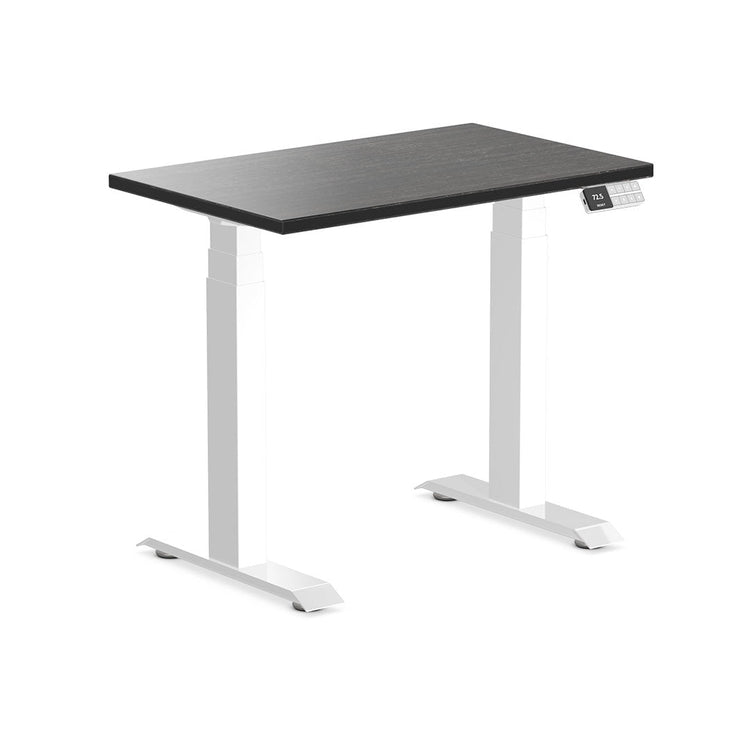 dual mini bamboo height adjustable desk