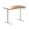 Desky Dual Mini Hardwood Sit Stand Desk-White Oak Desky®