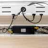 Desky mini cable and management tray under Desky standing desk