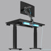 Desky mini cable and power tray standing desk