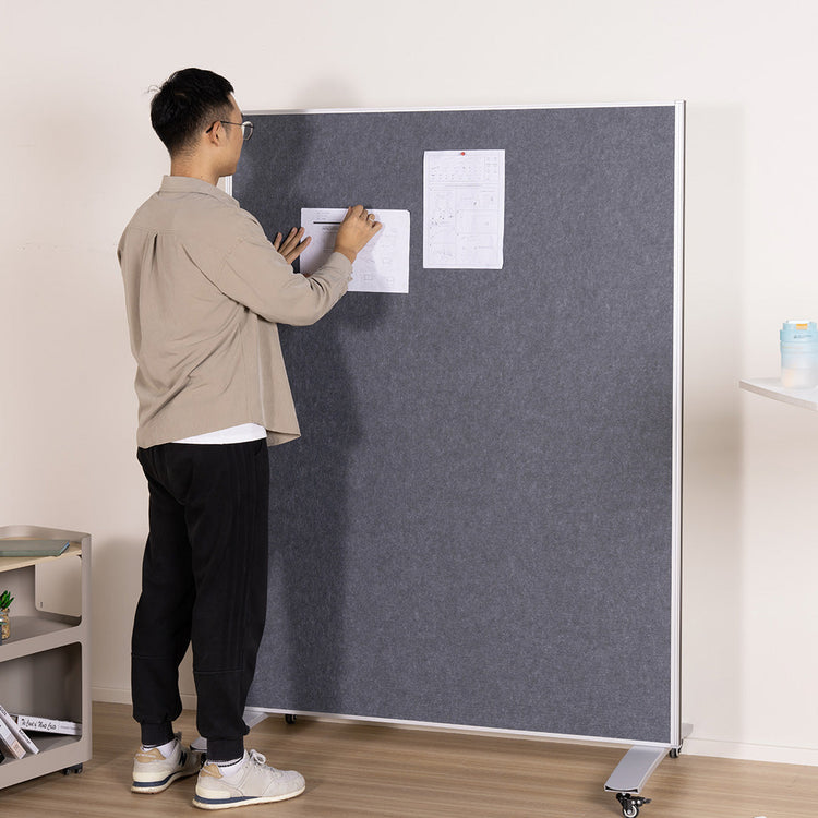 Desky Mobile Whiteboard + Pinboard Combo