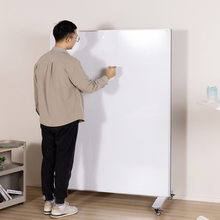 Desky Mobile Whiteboard + Pinboard Combo