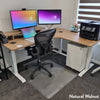 Desky L-Shape Melamine Sit Stand Desk White -DeskyÌâå¨