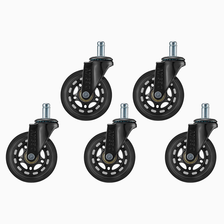 Desky Office Chair Caster Wheels-Casters-Desky-Black-DeskyÌâå¨ Australia