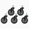 Desky Office Chair Caster Wheels-Casters-Desky-Black-DeskyÌâå¨ Australia