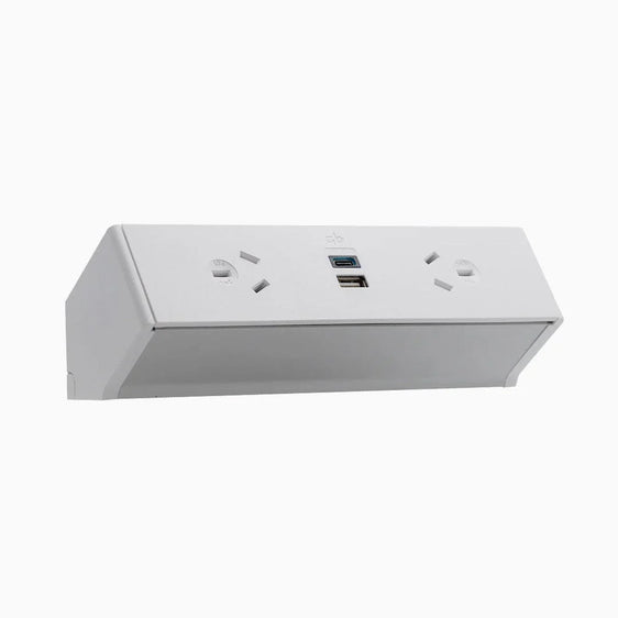 Desky Qiksilva On Desk Power-Power Accessories-Desky-White-4 x Power-Starter Power Cable-DeskyÌâå¨ Australia