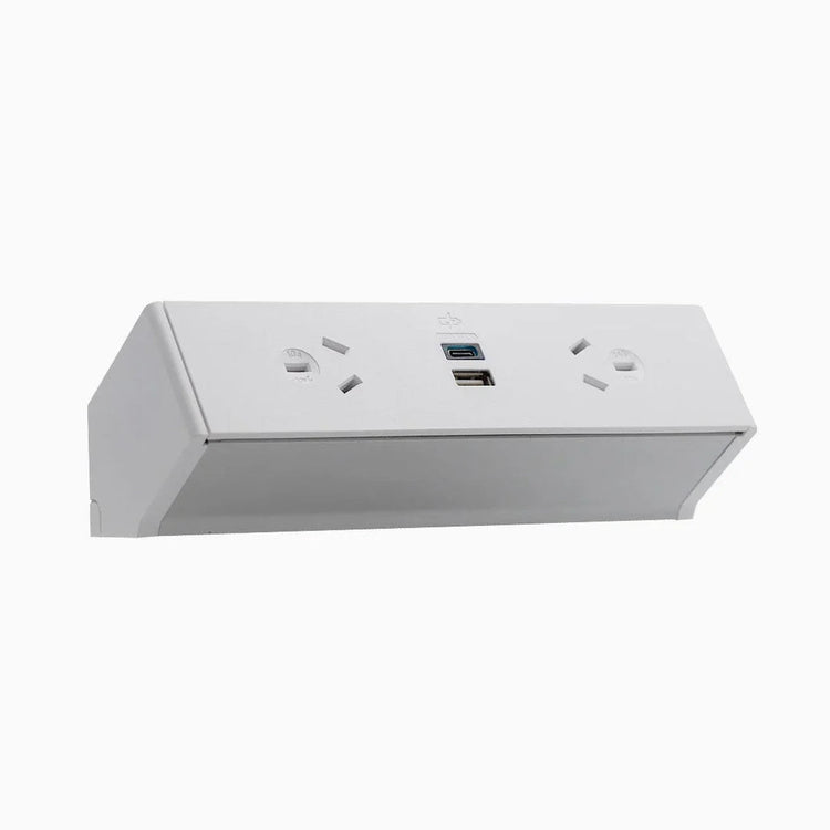 Desky Qiksilva On Desk Power-Power Accessories-Desky-White-4 x Power-Starter Power Cable-DeskyÌâå¨ Australia
