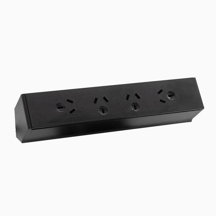 Desky Qiksilva On Desk Power-Power Accessories-Desky-Black-4 x Power-Starter Power Cable-DeskyÌâå¨ Australia
