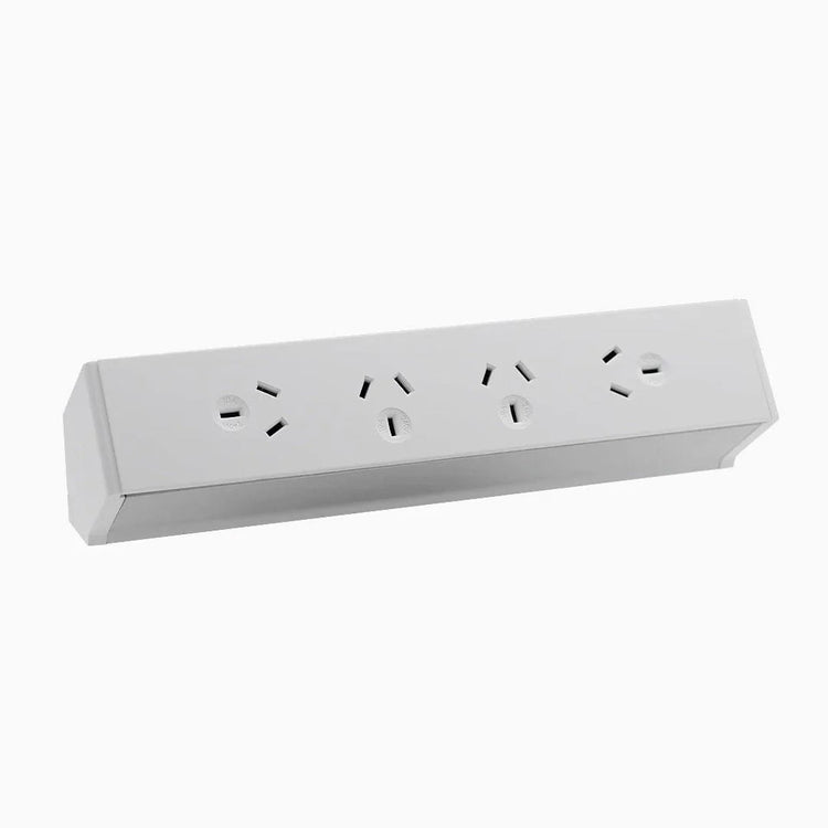 Desky Qiksilva On Desk Power-Power Accessories-Desky-White-4 x Power-Starter Power Cable-DeskyÌâå¨ Australia