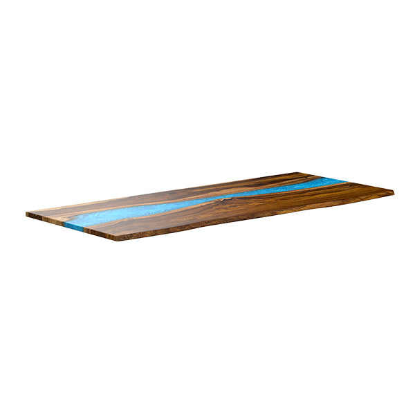 Desky Resin Hardwood Desk Tops-Pheasantwood Blue River Desky®