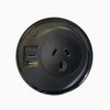 Desky Pixel On Desk Power-Power Accessories-Desky-Black-Starter Power Cable-A-DeskyÌâå¨ Australia