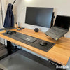 Red oak desky standing desk set up