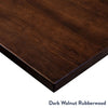 Desky Rubberwood dark walnut desktop